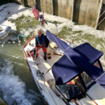 Singlehanded in the lock
